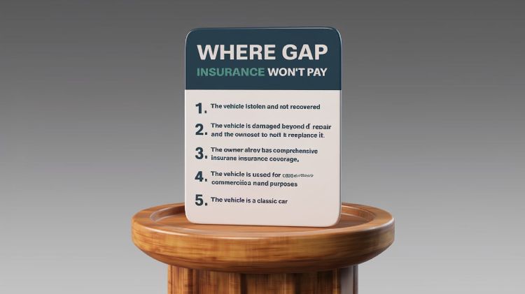 Key Situations Where Gap Insurance Won't Pay