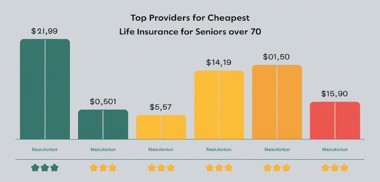 Top Providers for Cheapest Life Insurance for Seniors Over 70